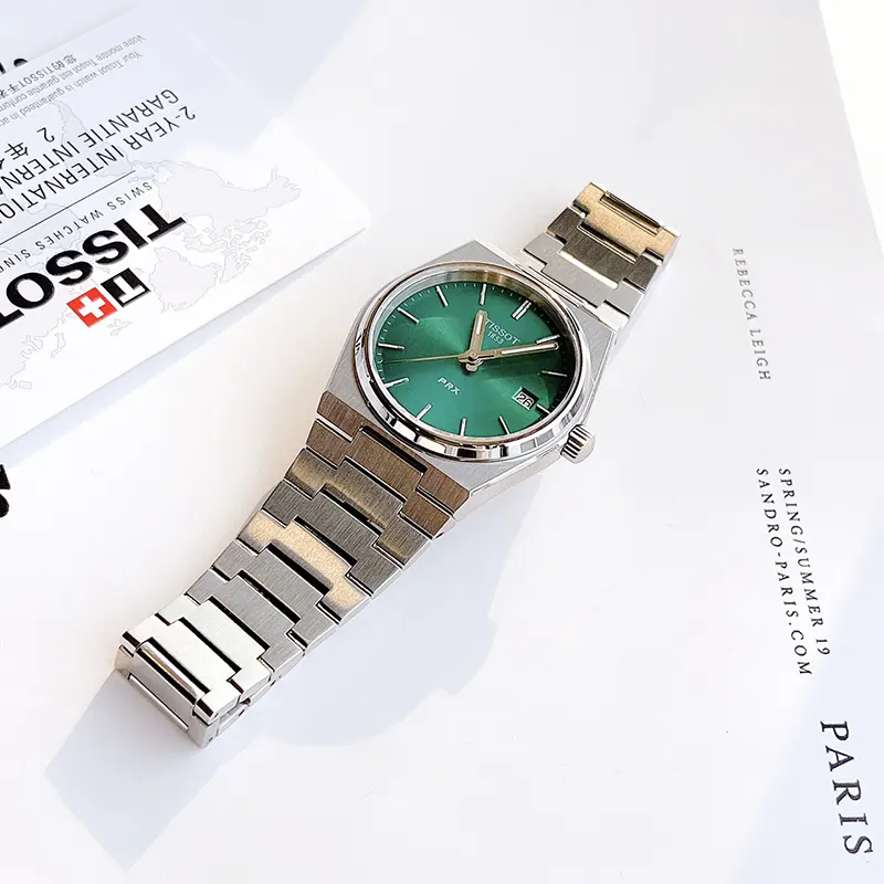 Tissot PRX Swiss Quartz 35mm Green Dial Unisex Watch- T137.210.11.081.00